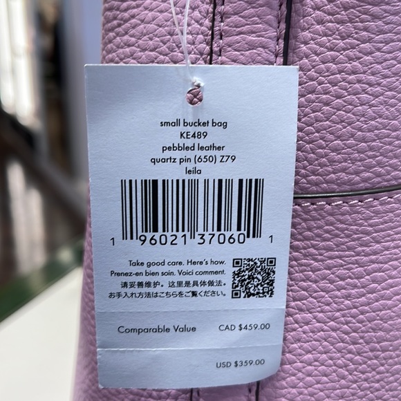 Kate Spade Leila small bucket bag color: quartz pink
NWT - Picture 10 of 16